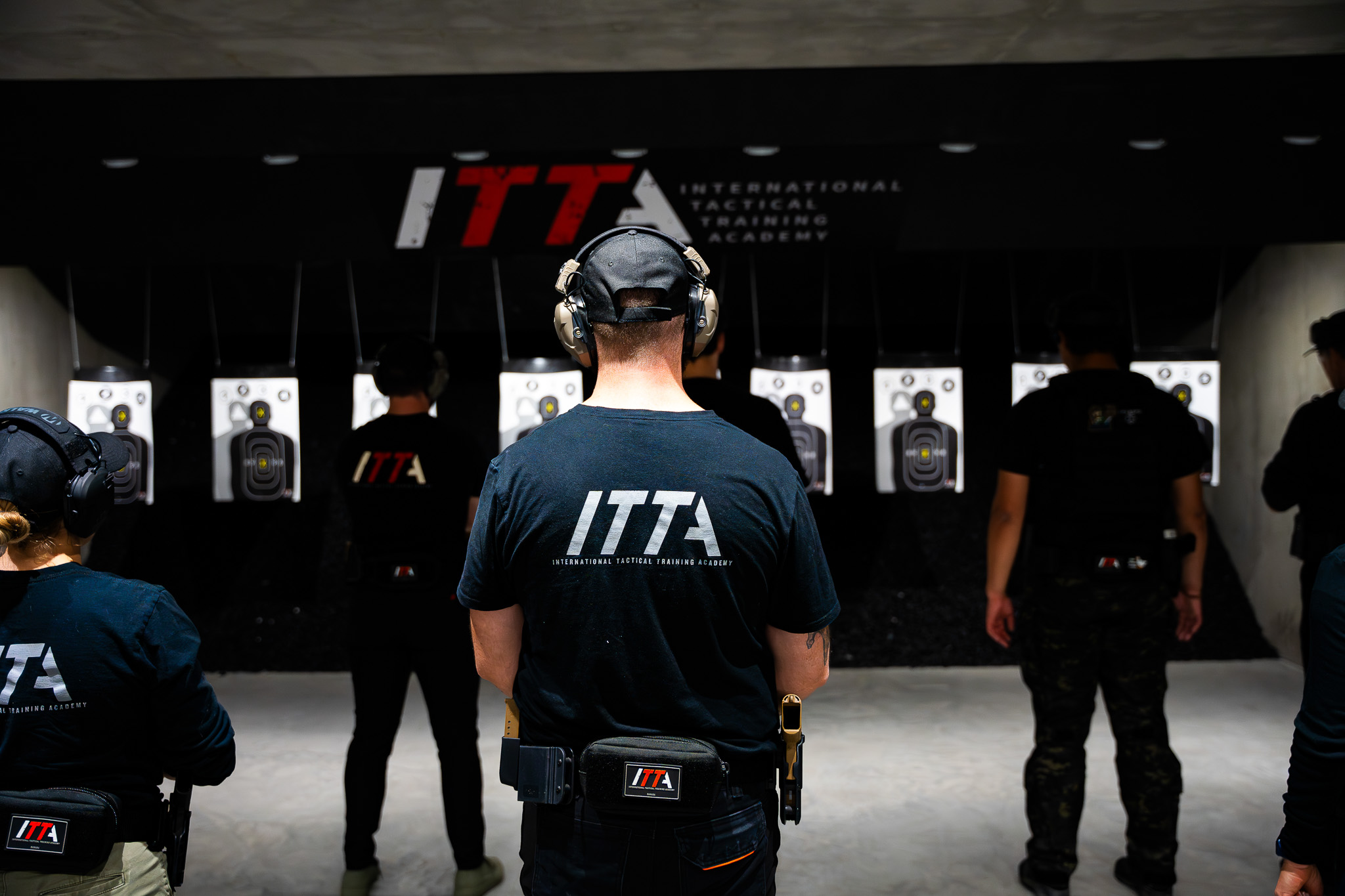 sparring with training weapons